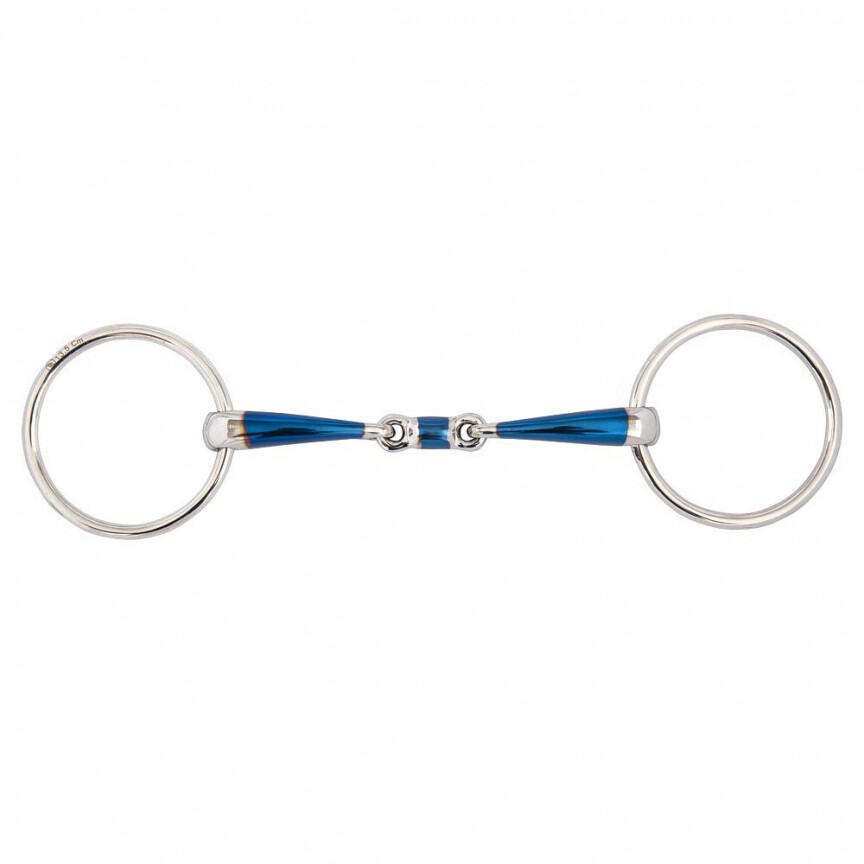BR Double Jointed Loose Ring Snaffle Sweet Iron 14MM 13,5CM TEST VERSION 
