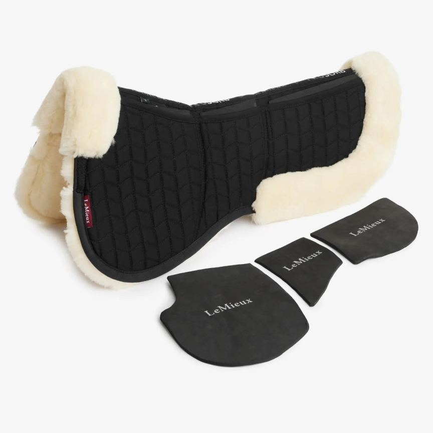 LeMieux Half Pad Merino+ ProSorb 3 Pocket Naturel
