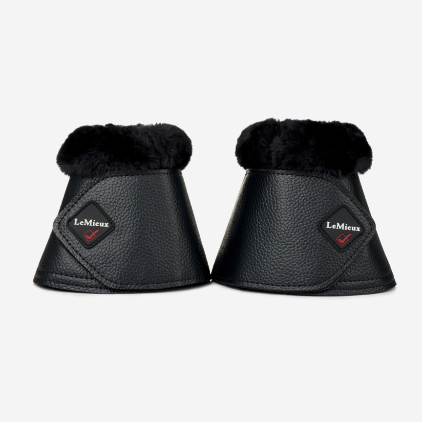 LeMieux Hufglocken mit Fleece WrapAround Schwarz