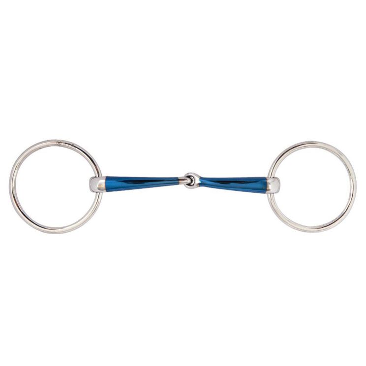 BR Single Jointed Loose Ring Snaffle Sweet Iron Magic System 14MM