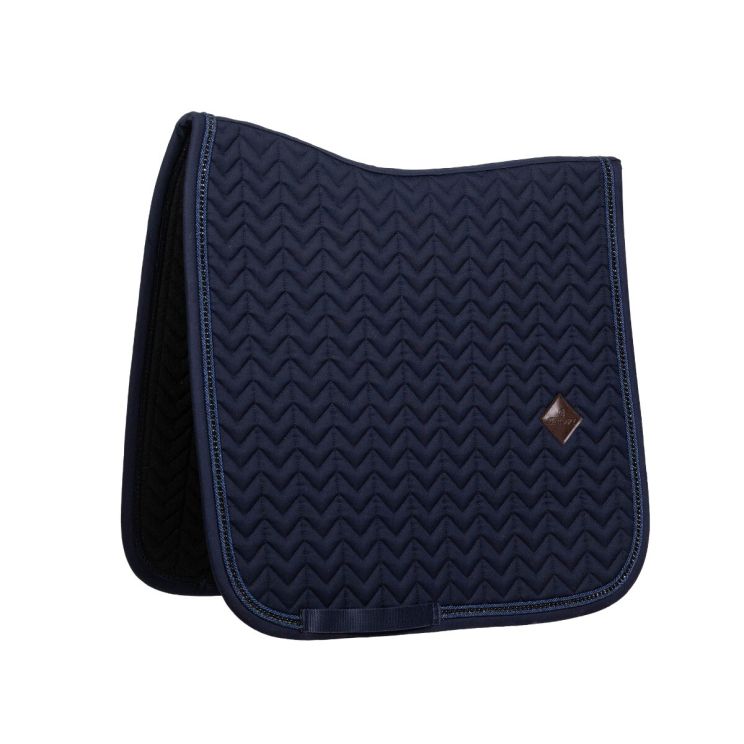 Saddle pad metal chain dressage navy