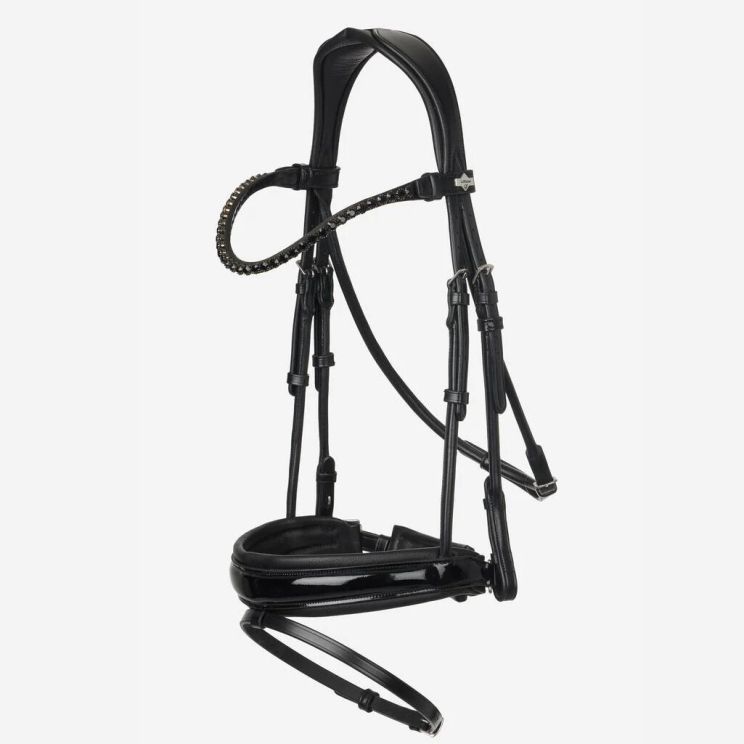 LeMieux Kudos Patent Dressage Bridle Black Full 