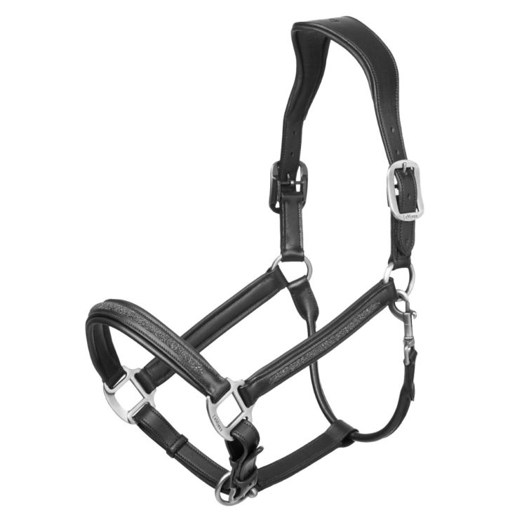 LeMieux Leather Crystal Headcollar Black