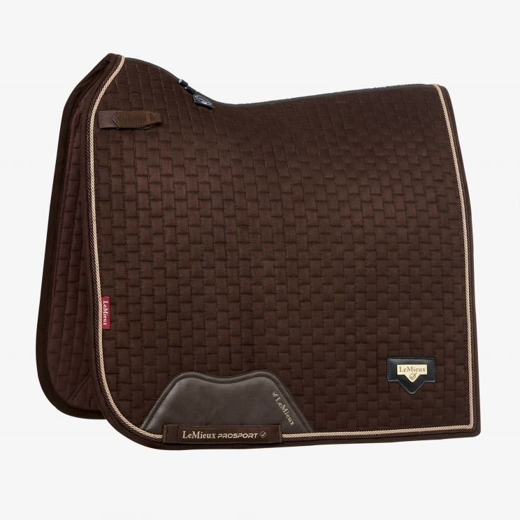 LeMieux Puissance Suede Dressage Pad Brown