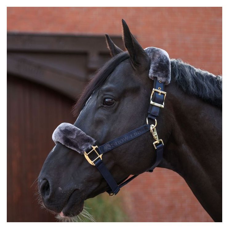 Bucas Show-Line Half Fur Halter 