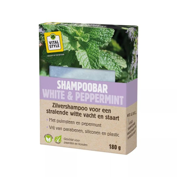 VitalStyle Shampoobar Weiß & Pfefferminz 