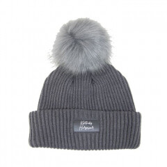 Kentucky Beanie Pompon Grey