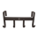 Grooming Deluxe Bridle Rack metal with 4 hooks matt black