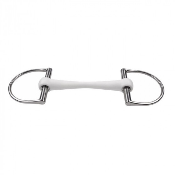Korsteel Edelstahl Kupfer Roller D-Ring Trense – Für Pferde, Single Joint, Weicher Mund