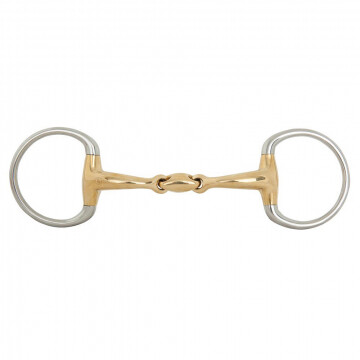 BR Double Jointed Eggbutt Snaffle Soft Contact 16MM Ø 65MM