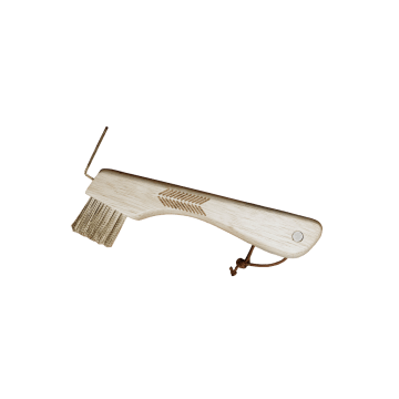 Hoof pick with metal bristle & magnet