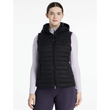 LeMieux Puffer Weste mit Kapuze Rose