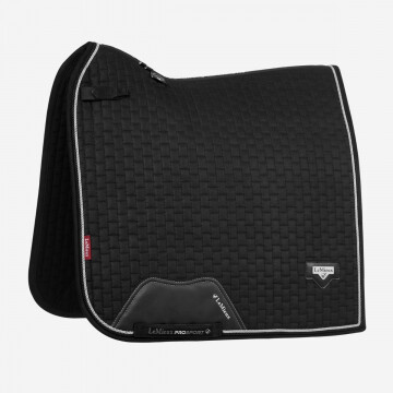 LeMieux Puissance Wildleder Dressurschabracke Schwarz