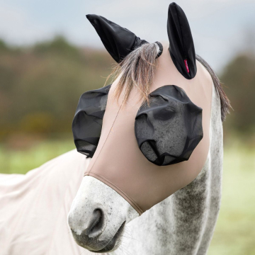 Lemieux Bug Relief Fly Mask-Walnut-Extra full
