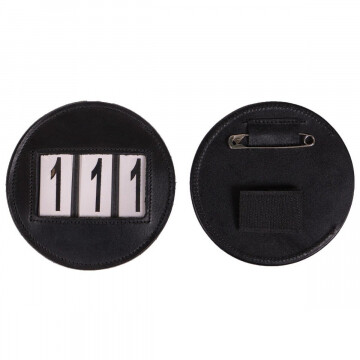 QHP Number Holder Modeste Round Black