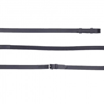 Nibago Dressurzügel Leder + Gummi